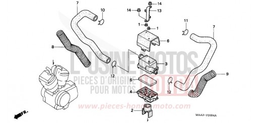 FILTRE A AIR SECONDAIRE VT1100C2T de 1996